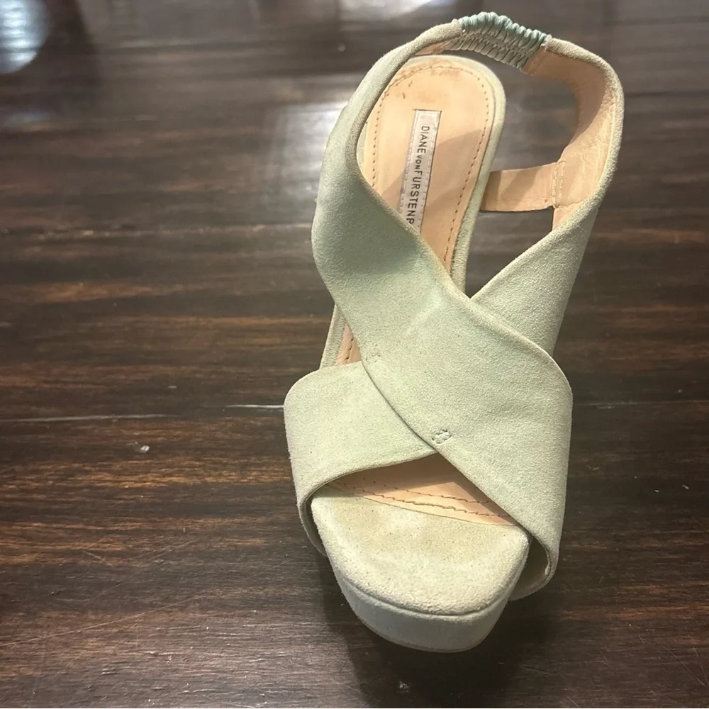 Diane von Furstenberg Zia Suede Platform Sandals